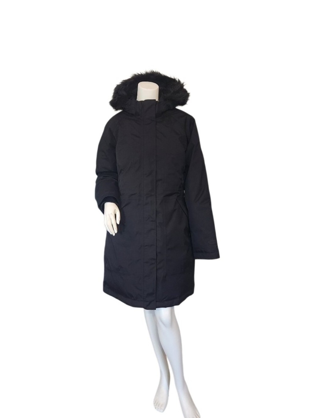 The North Face Arctic Down Parka Faux Fur Trim Hooded Coat